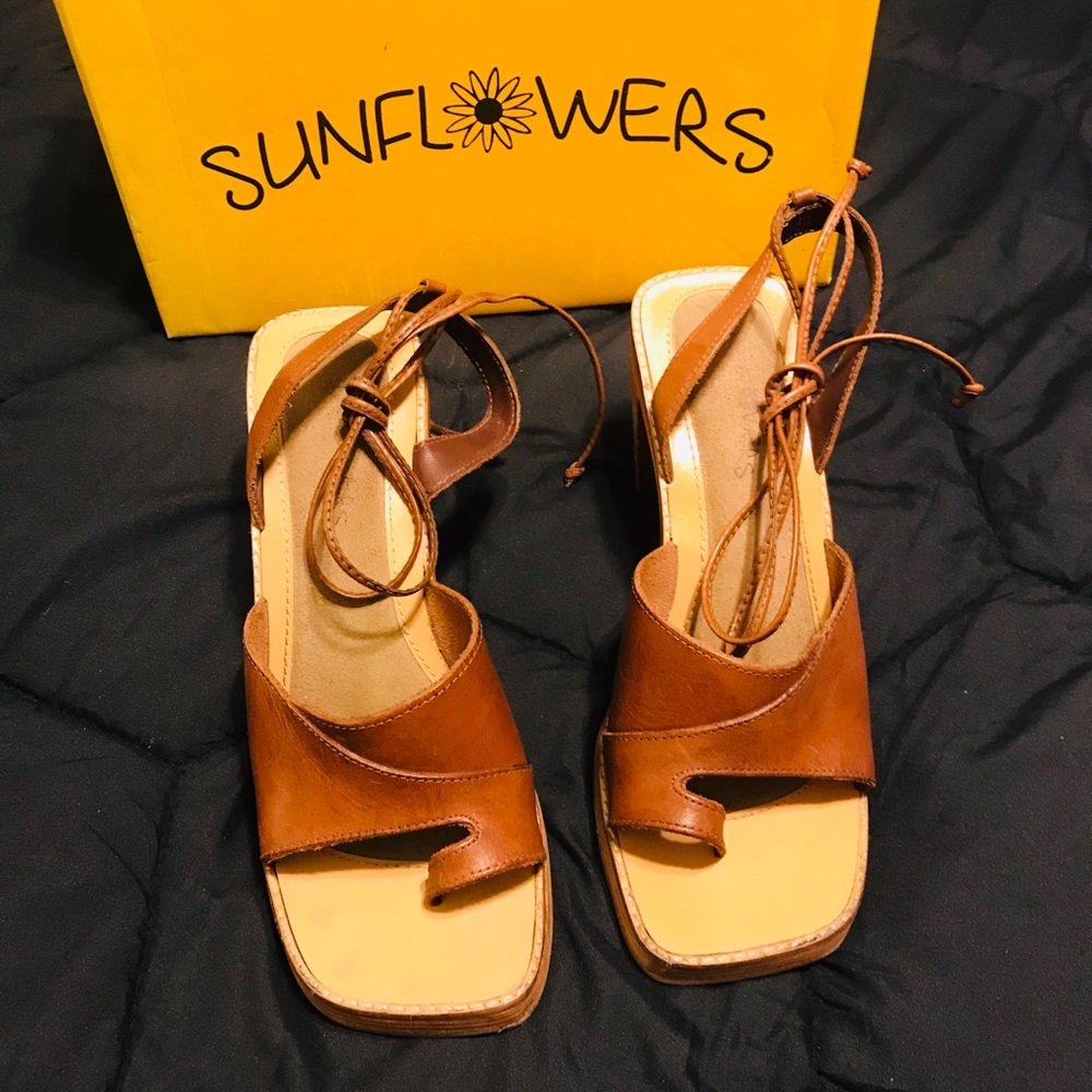 Lace up sandals